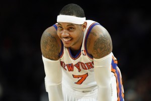 New York Knicks Carmelo Anthony at Madison Square Garden in New York
