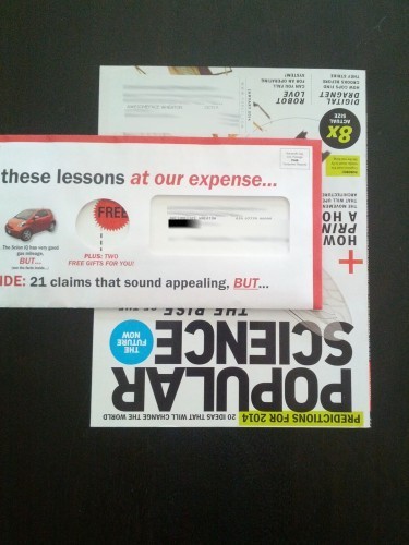Popular Science gave my information to a third party.