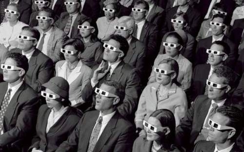 People put on glasses to watch stories rather than to battle illiteracy