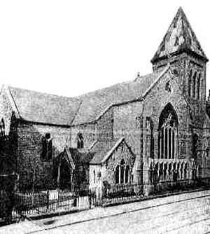 St. Peter's Church, Aungier Street, Dublin. George and Maria were married here in 1859 (Wikipedia)
