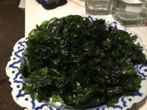 Crispy spinach