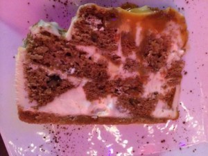 Caramel carrot cake