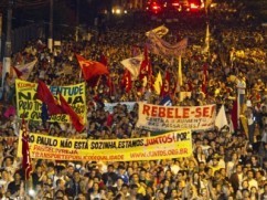 Brazilians protest transportation fare increase