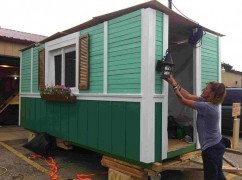 Occupy builds homes for the homeless
