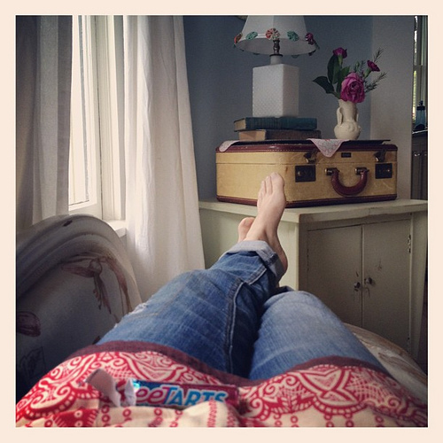 Current view and yep those are sweet-tarts on the lap.