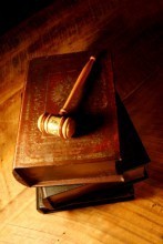 old books gavel