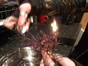 burning heather