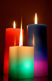 candles burning