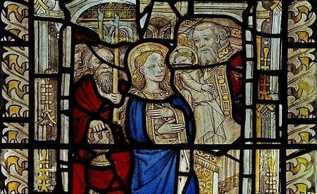 Simeon with Mary and Joseph 