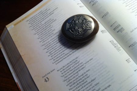 Bible Open to Isaiah 43