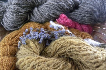 She works with wool...