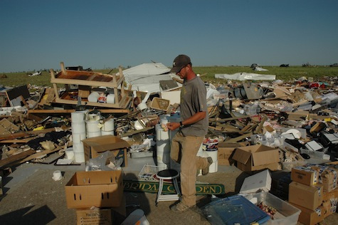 tornado wreckage