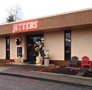 Exterior of the Redmond Jitters Coffee Shop