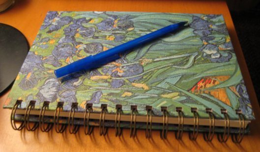 Most recent volume of my journal. (What, you didn't think I'd let you look inside, did you?)