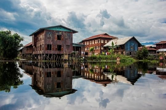 photo, image, stilt houses, nampan, myanmar