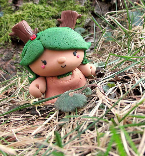 Woodland Troll Custom Dunny by Jenn and Tony Bot via Flickr