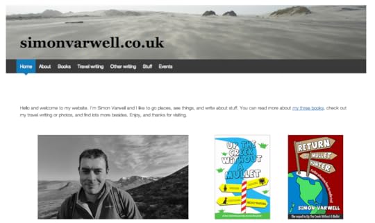 A screenshot of my website
