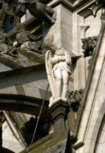 Den Bosch, angel, architecture, gothic cathedral, St. John's Cathedral, Holland