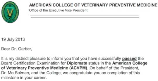 Garber ACVPM Results sharing copy Top 13 Uncommon Veterinary Stories from 2013