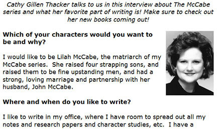 Click to read my interview on Harlequin...