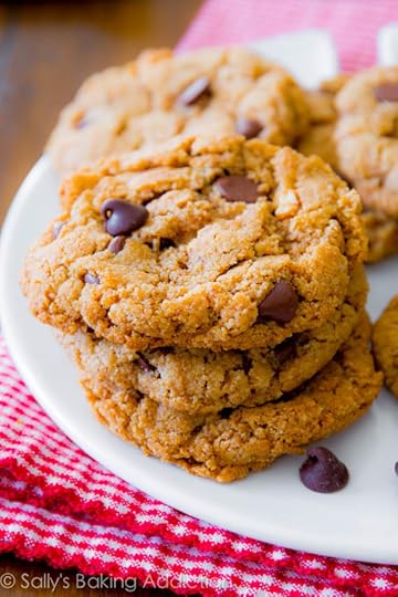 5 Ingredient Flourless Almond Butter Chocolate Chip Cookies - gluten free, simple, quick!