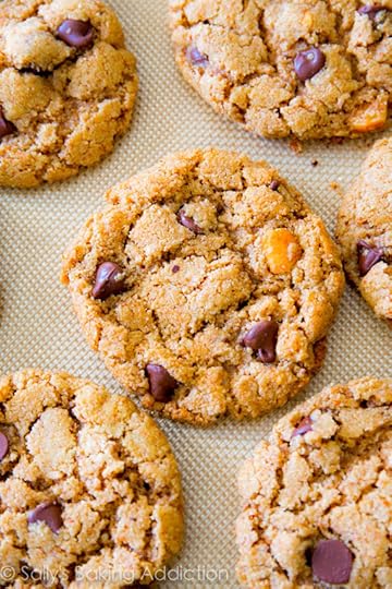 5 Ingredient Flourless Almond Butter Chocolate Chip Cookies - gluten free, simple, quick!