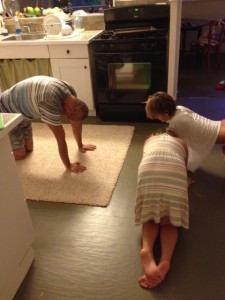 My family's yoga on Christmas morning. It may not look like much, but I'll take it. :)