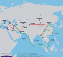 Route of the Travels of Marco Polo
