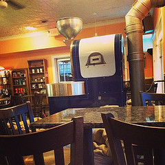 Coffee bean roaster. A great sight on an early Sunday morning.