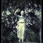 Hebe, goddess of health atop spring at The Greenbrier