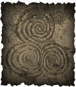 Irish Triple Spiral on Stone