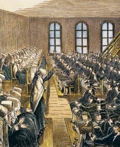 A Quaker meeting-hall on Wikipedia.