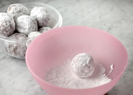 Powdered sugar coated