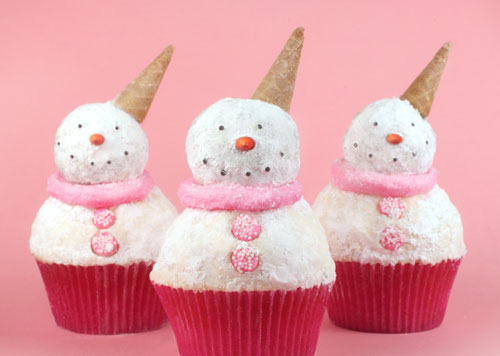 Snowman Cupcakes
