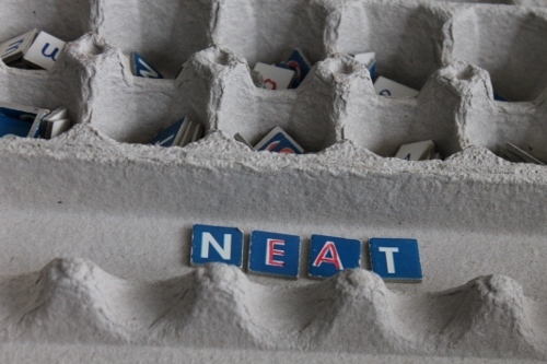 How to Reuse an Egg Carton - Alphabet Holder