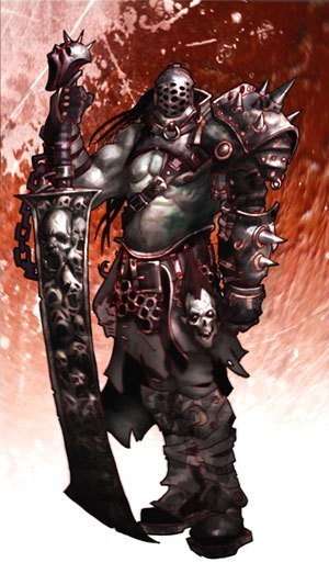 A Doom Reaver from Warmachine.
