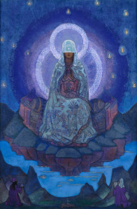 The World Mother, a believe this is a painting by the Theosophist, Geoffrey Hodson