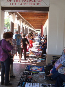Native American artisans at the Palace of the Governors
