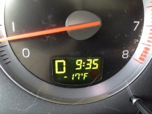 If only our thermometers could track the windchill. This reading is SO deceiving!