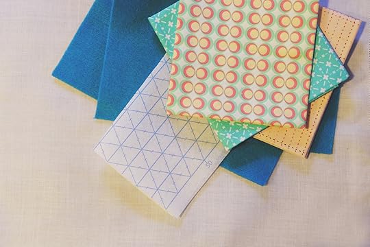 Hexi Patchwork Fabric Coaster Made Peachy
