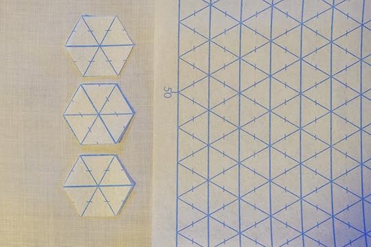 Hexi Patchwork Fabric Coaster Made Peachy