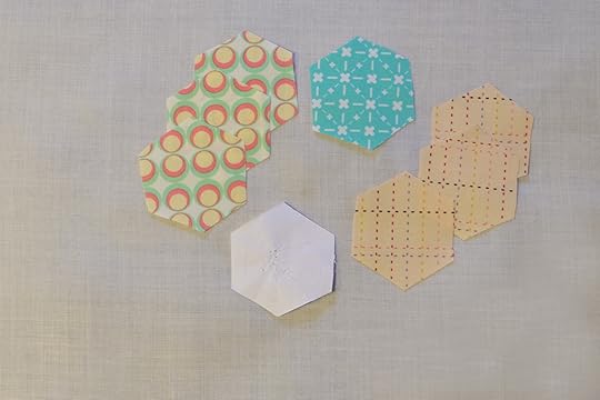 Hexi Patchwork Fabric Coaster Made Peachy