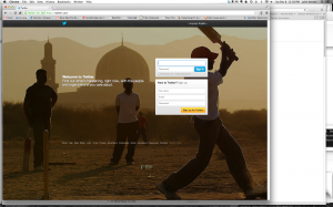 Twitter Log In Page