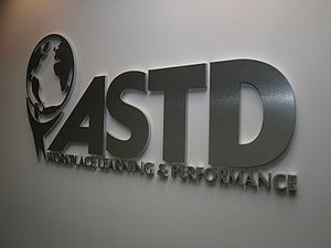 English: Photograph of ASTD logo at headquarters