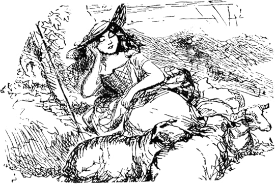 Victorian illustration for Little Bo Peer, artist unknown
