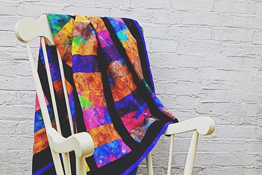 Batik Stack of Coins Quilt Made peachy