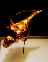 Gold filigree sea-snail shell, Museo del Oro, Bogota, Colombia