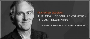 Tim O'Reilly banner for DBW14