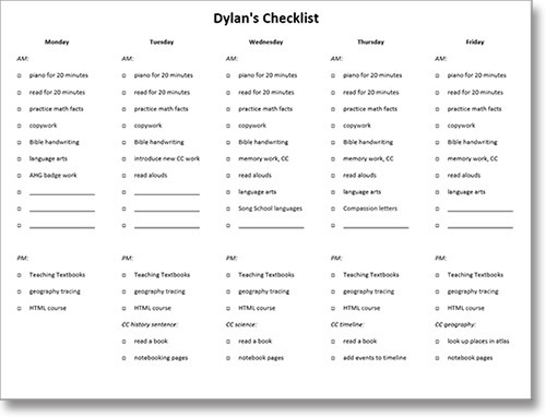 Homeschool Planning Made Easy at lifeyourway.net