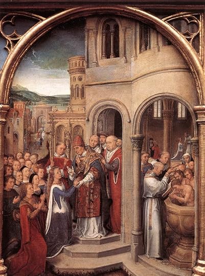 St. Ursula and her companions meet Pope Cyriacus